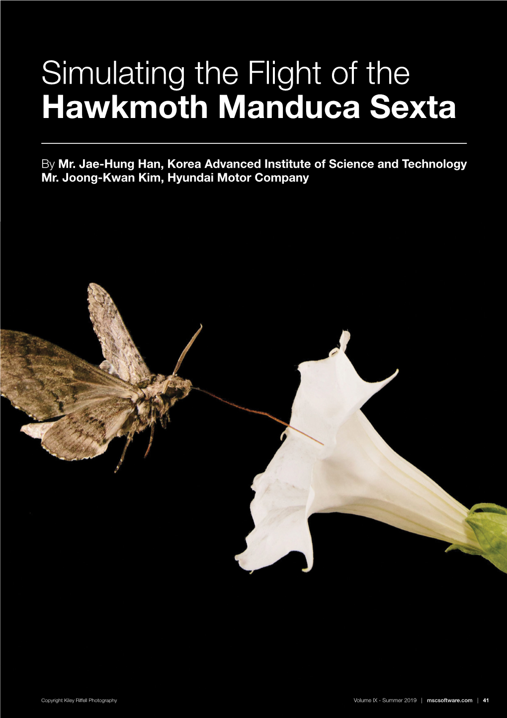 Simulating the Flight of the Hawkmoth Manduca Sexta