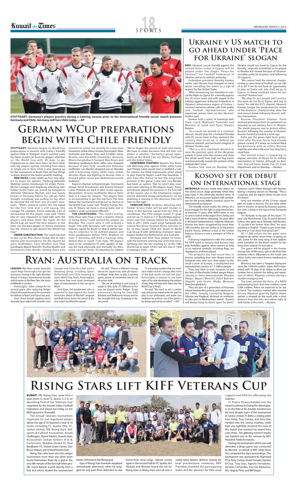 Rising Stars Lift KIFF Veterans Cup
