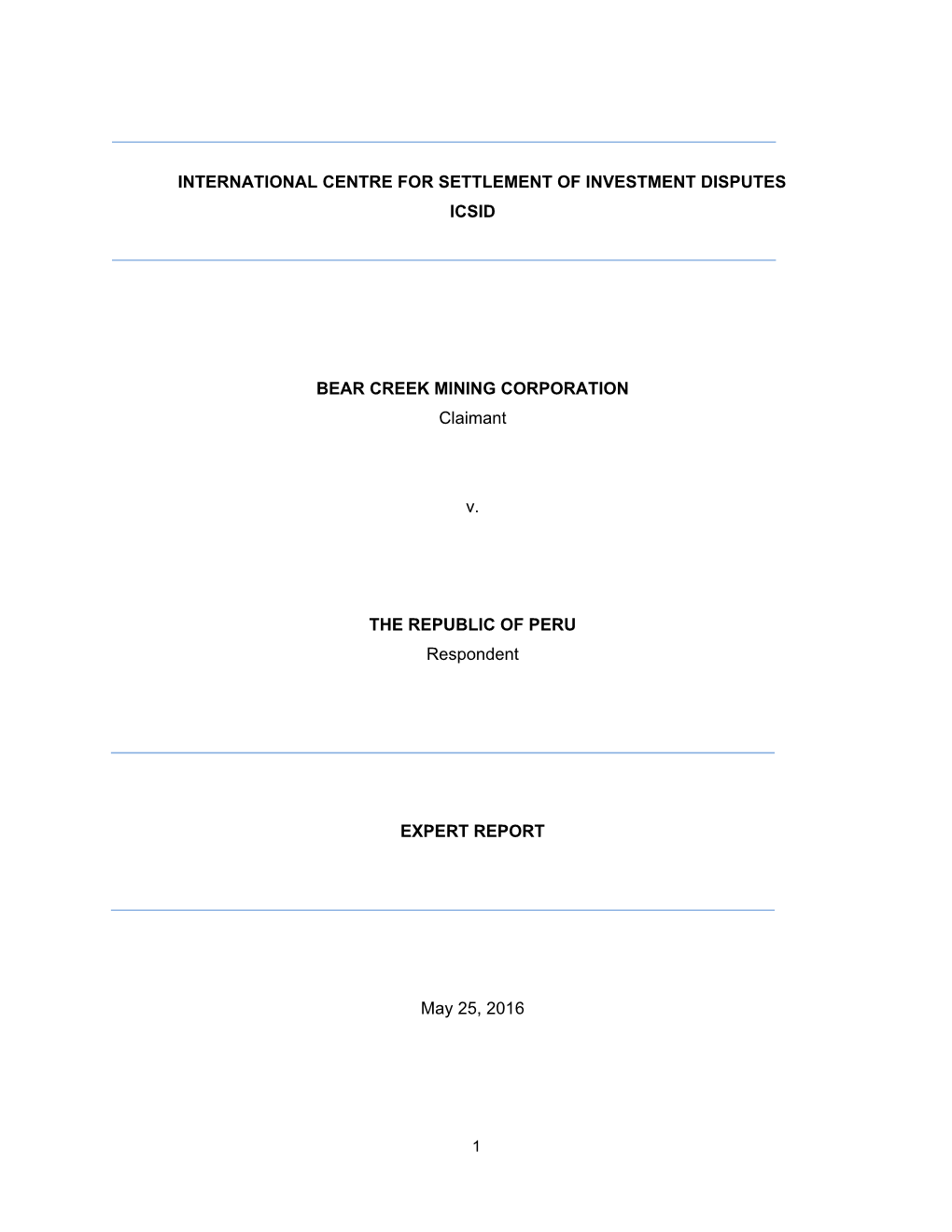International Centre for Settlement of Investment Disputes Icsid