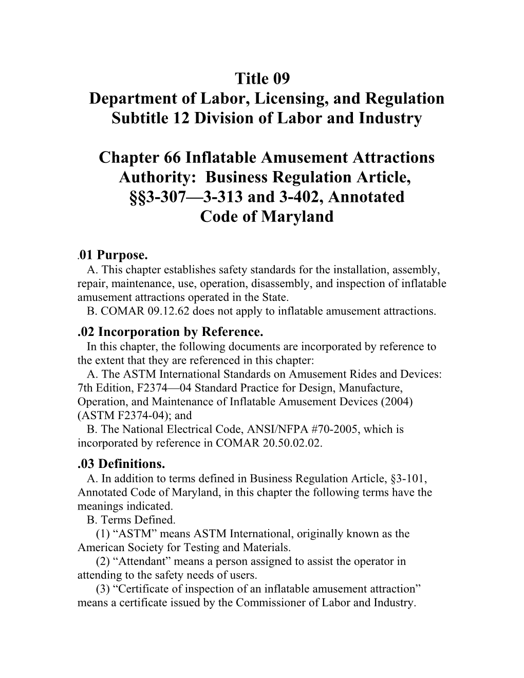 Department of Labor, Licensing, and Regulation