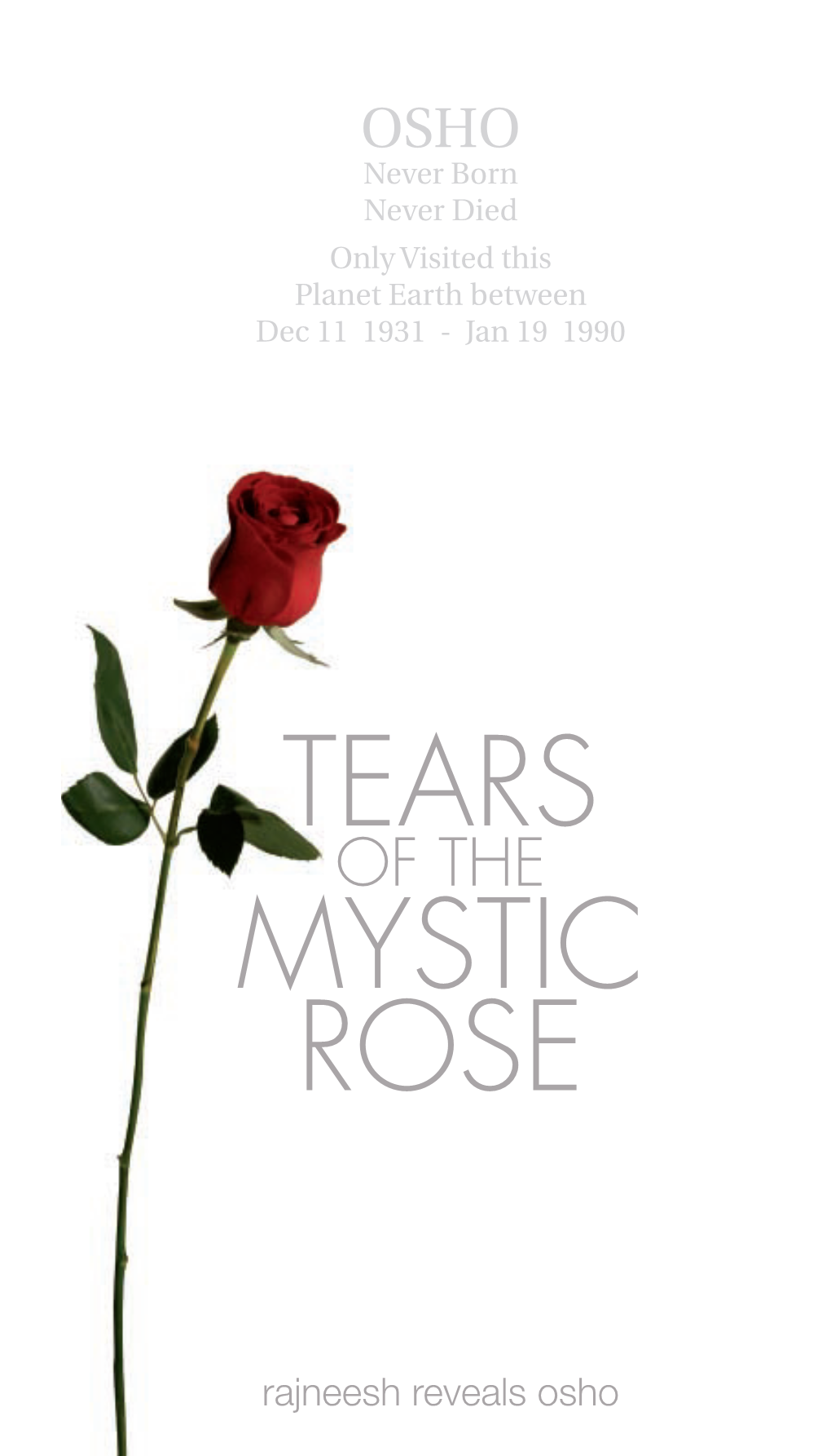 Osho Rajneesh Tears of the Mystic Rose