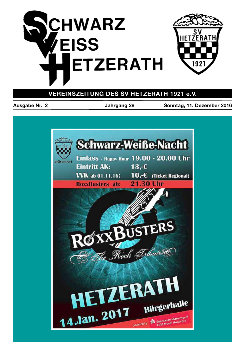 VEREINSZEITUNG DES SV HETZERATH 1921 E.V