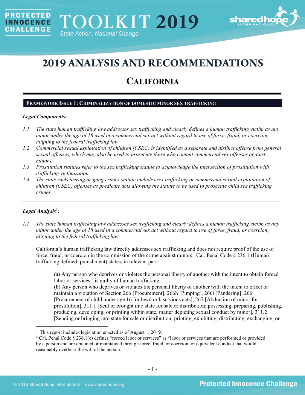 Analysis and Recommendations