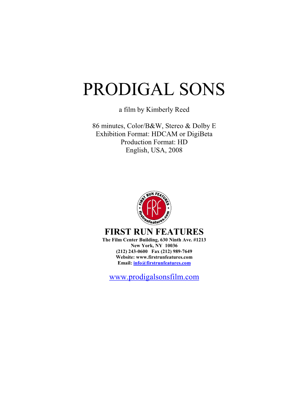 Prodigal Sons