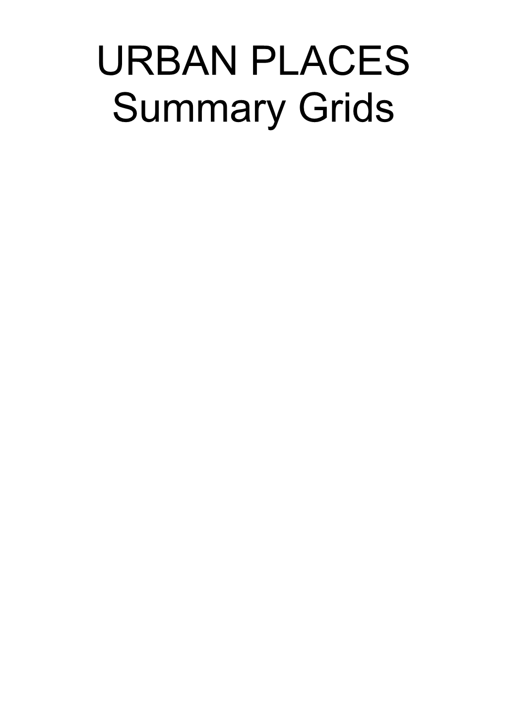 Summary Grids