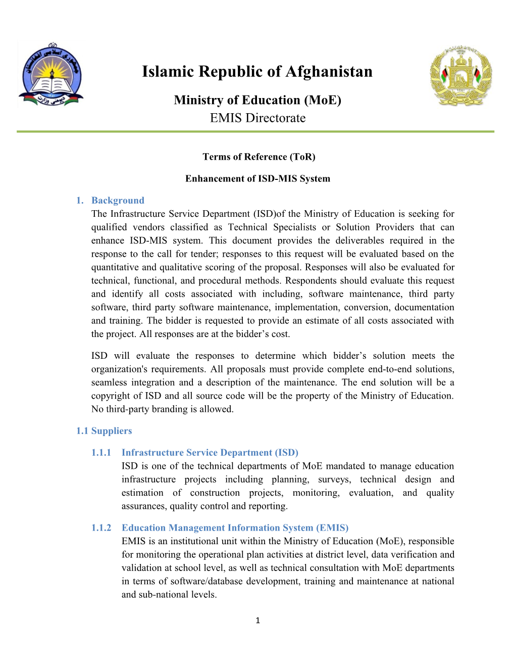 Ministry of Education (Moe)