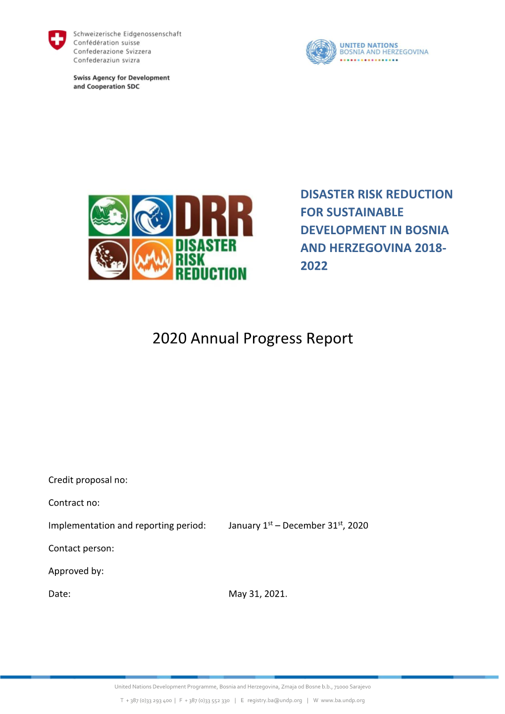 2020 Annual Progress Report