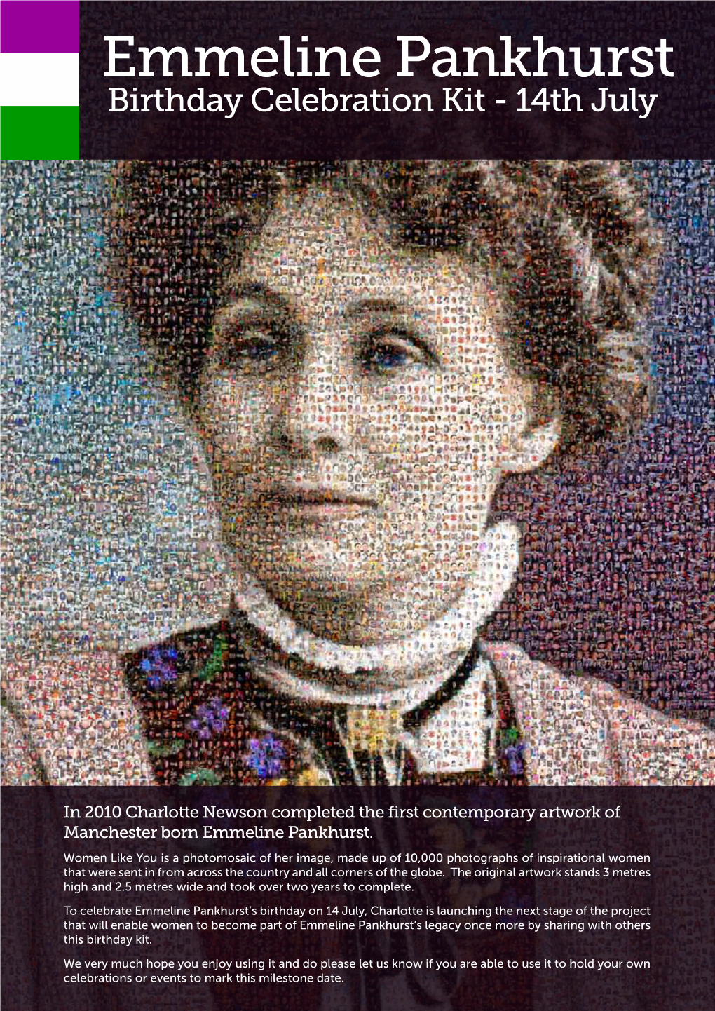 Emmeline Pankhurst Birthday Celebration Kit - 14Th July