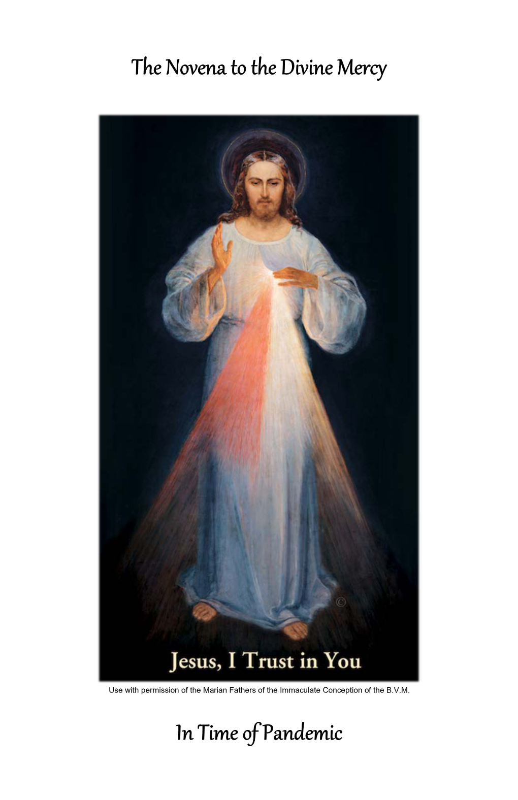 The Novena to the Divine Mercy in Time of Pandemic Booklet