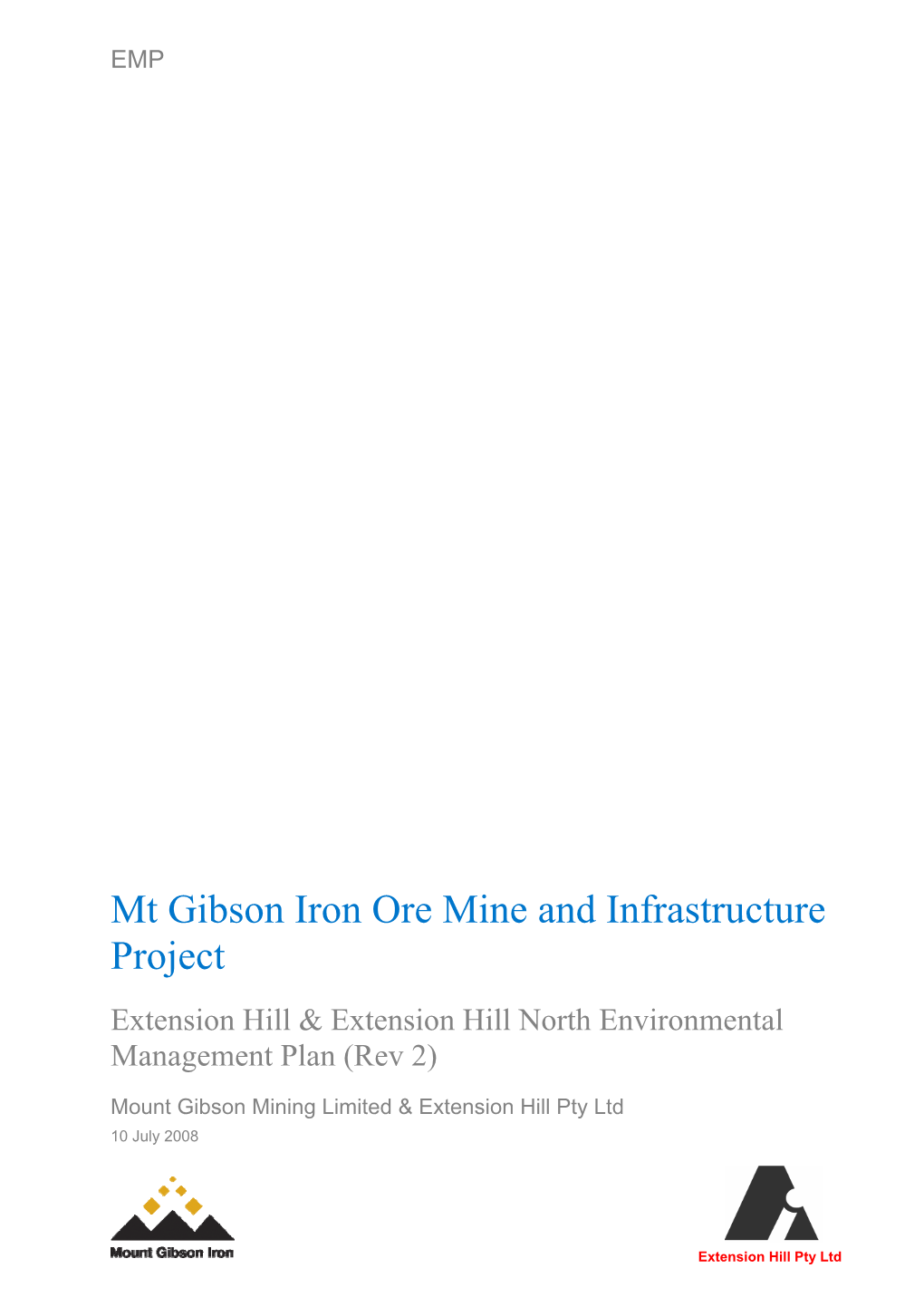 Mt Gibson Iron Ore Mine and Infrastructure Project