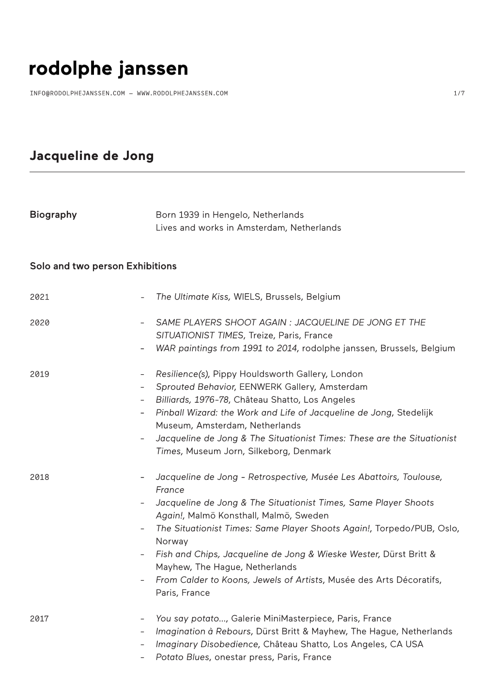 Jacqueline De Jong