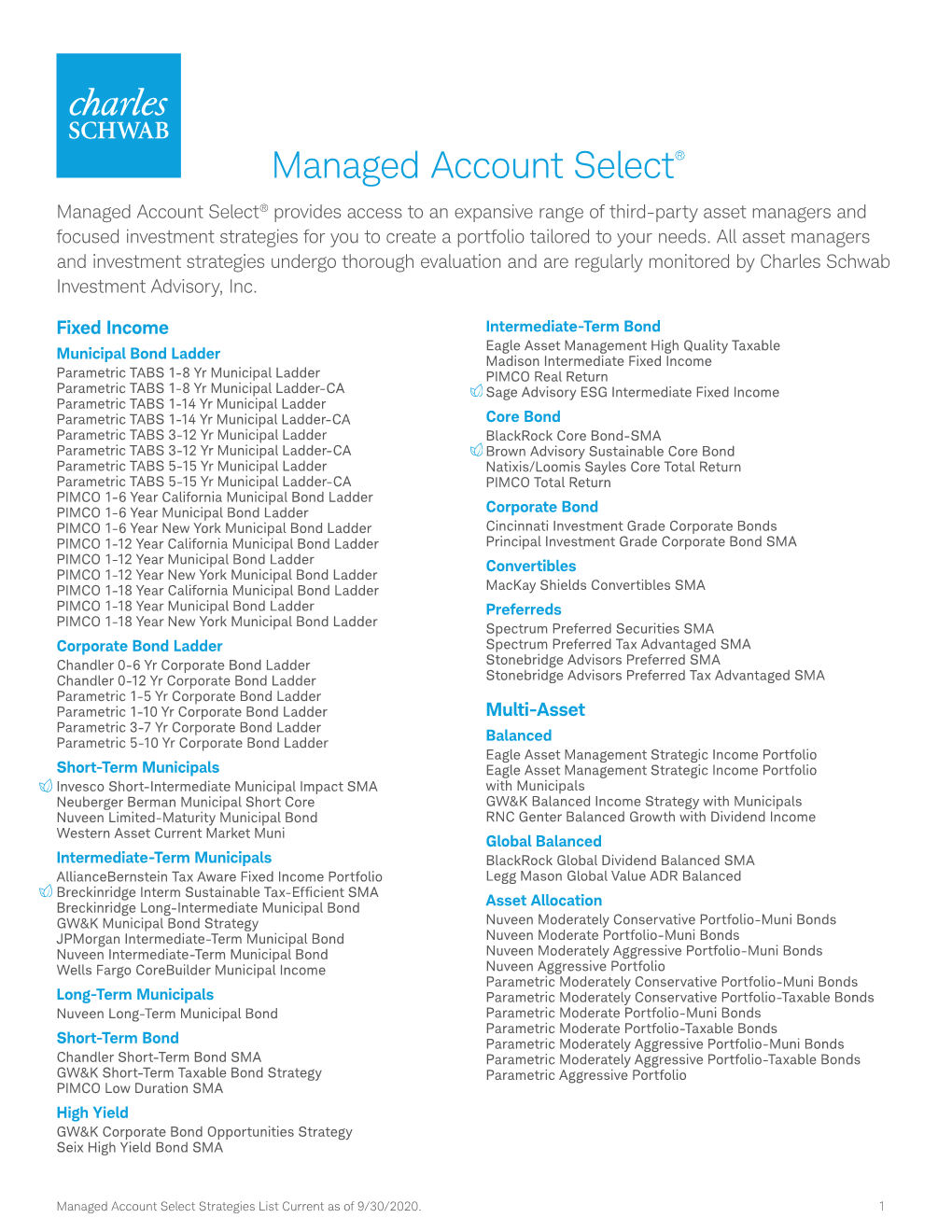 Managed Account Select®