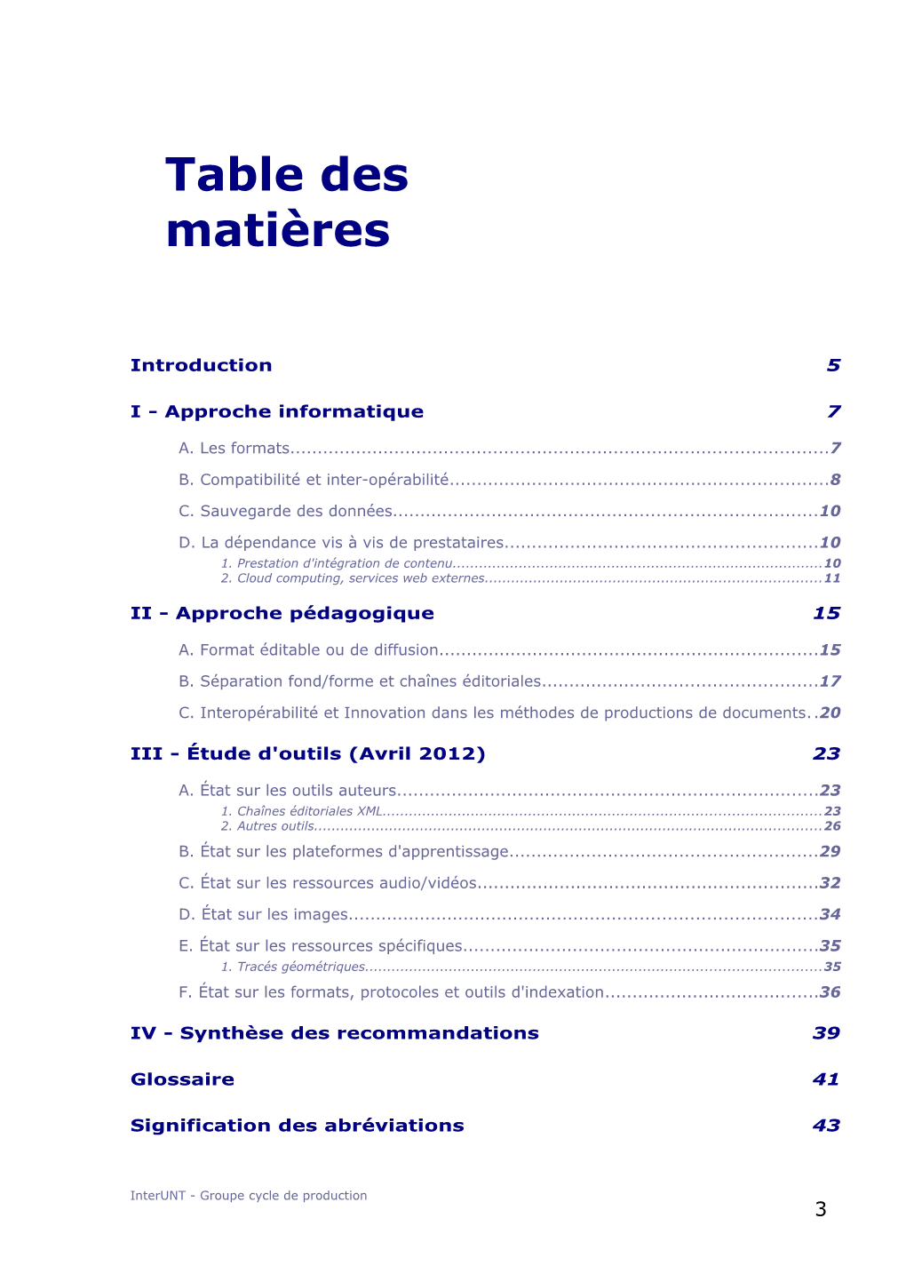 Pérennité Et Interopérabilité Des Documents