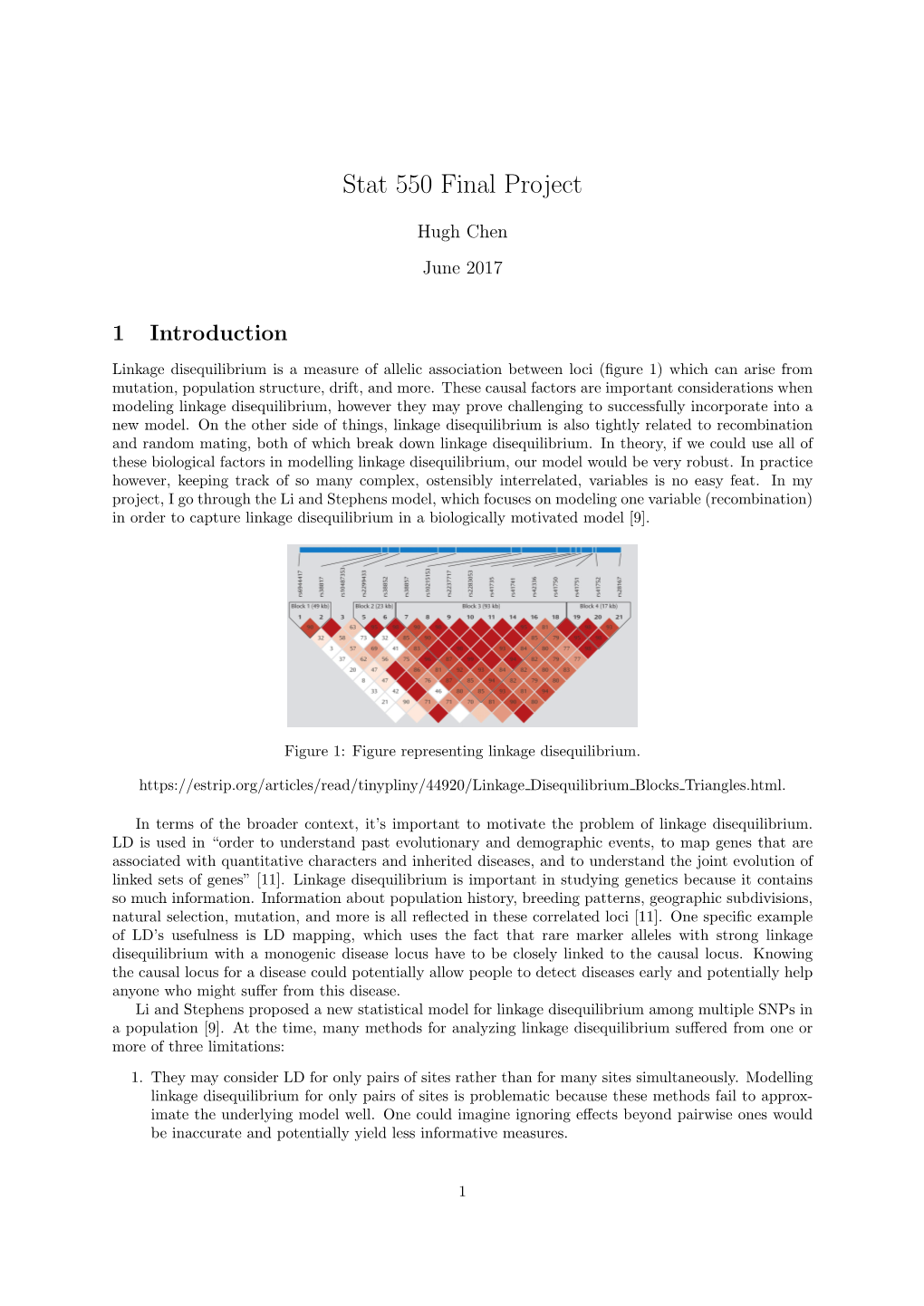 Stat 550 Final Project