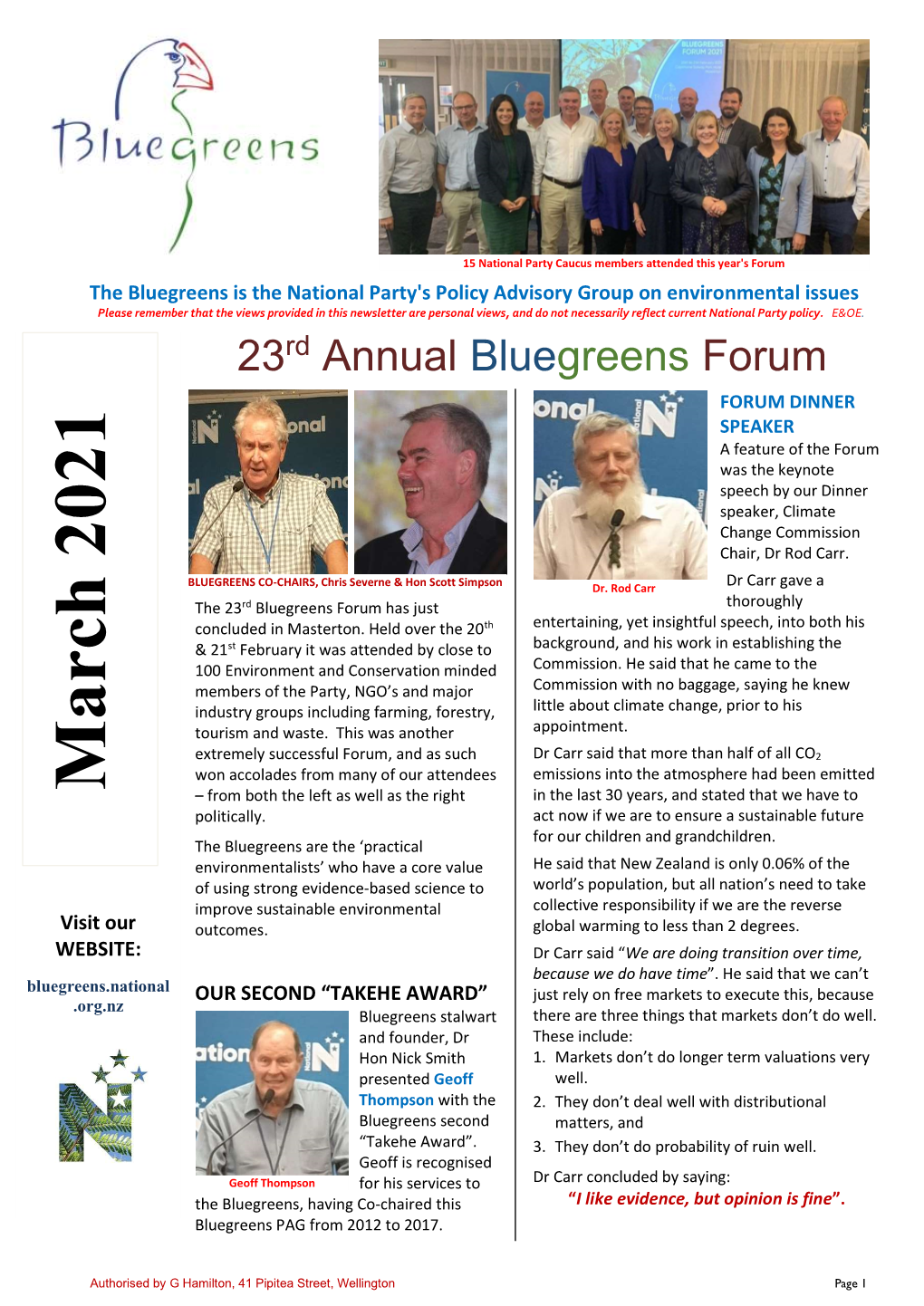 23Rd Annual Bluegreens Forum