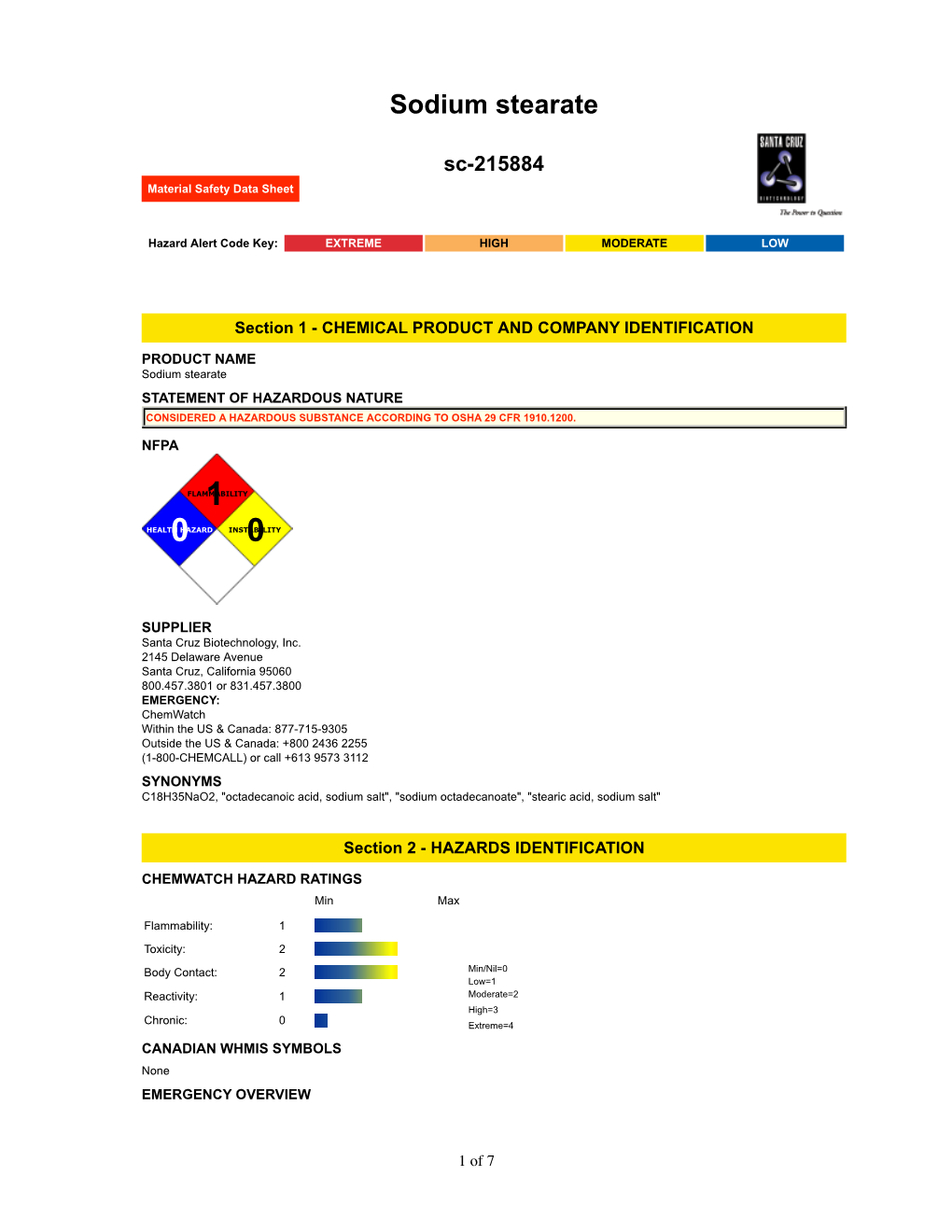 Sodium Stearate