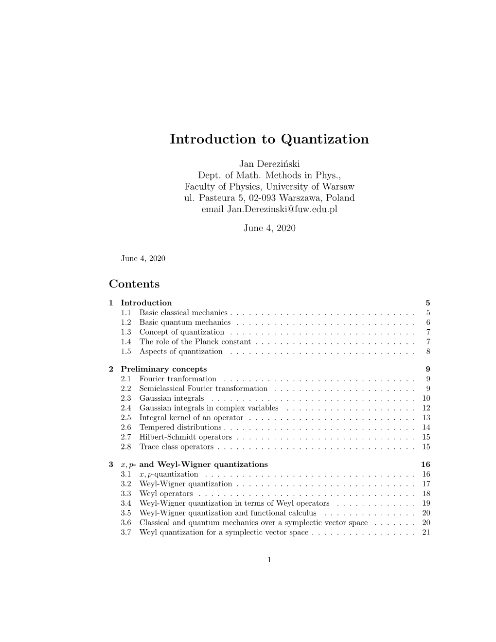 Introduction to Quantization