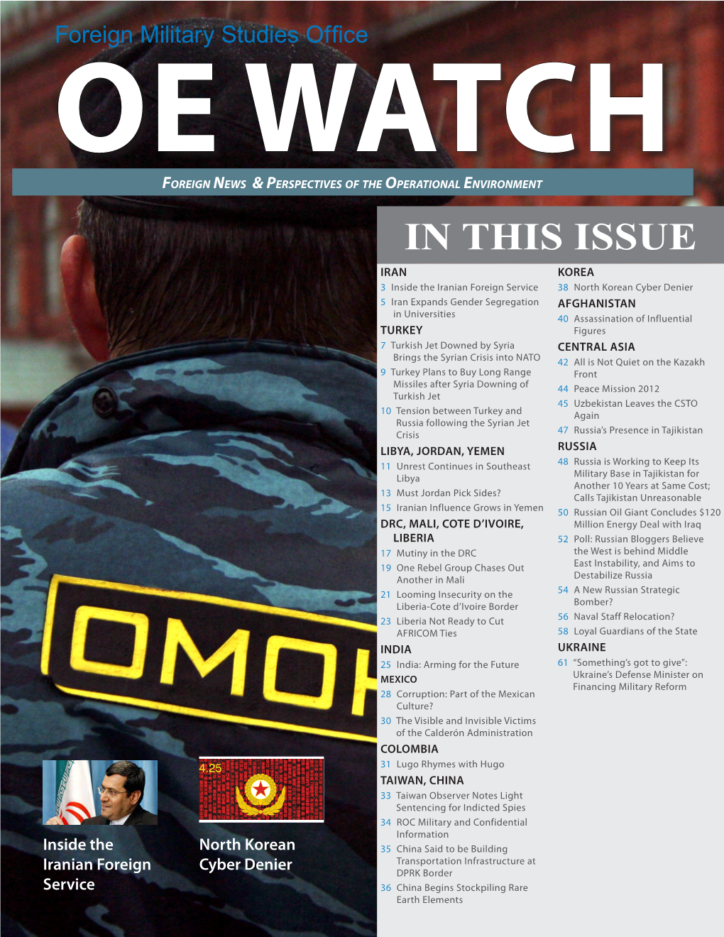 In This Issue Oe Watch