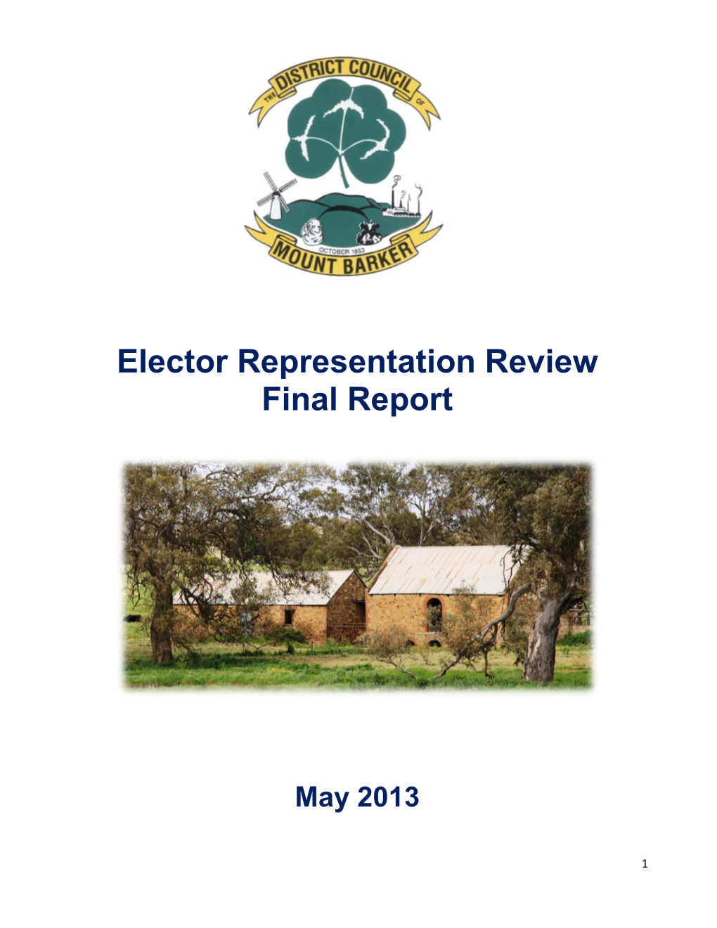 Elector Representation Review Final Report