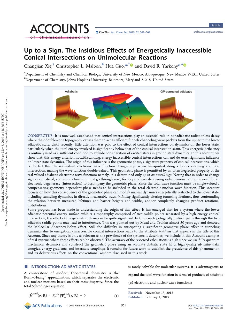 Up to a Sign. the Insidious Effects of Energetically Inaccessible Conical Intersections on Unimolecular Reactions