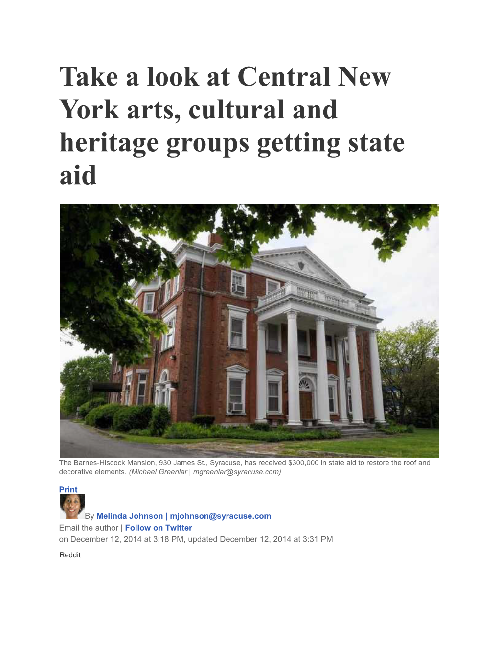 Take a Look at Central New York Arts, Cultural and Heritage Groups Getting State Aid