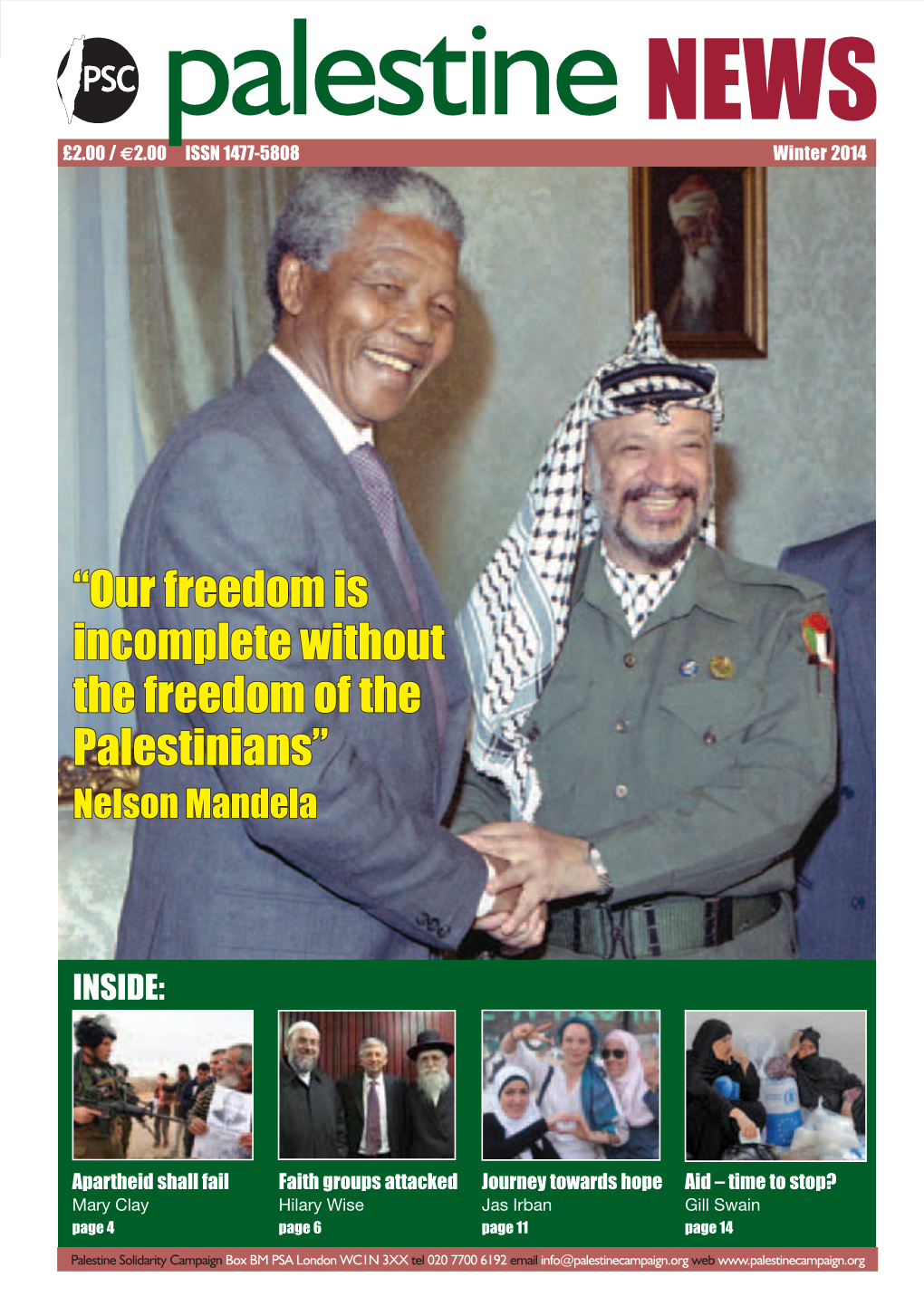 Palestine News Winter 2014