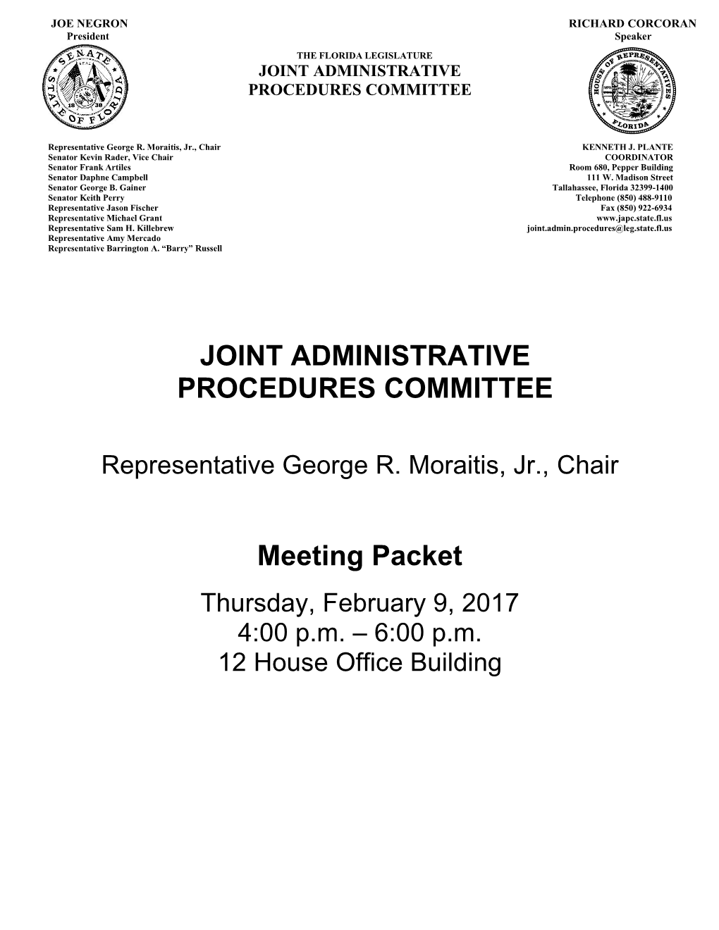 Joint Administrative Procedures Committee