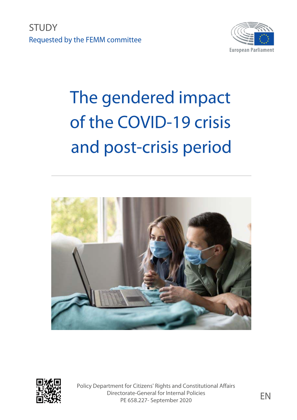The Gendered Impact of the COVID-19 Crisis and Post-Crisis Period