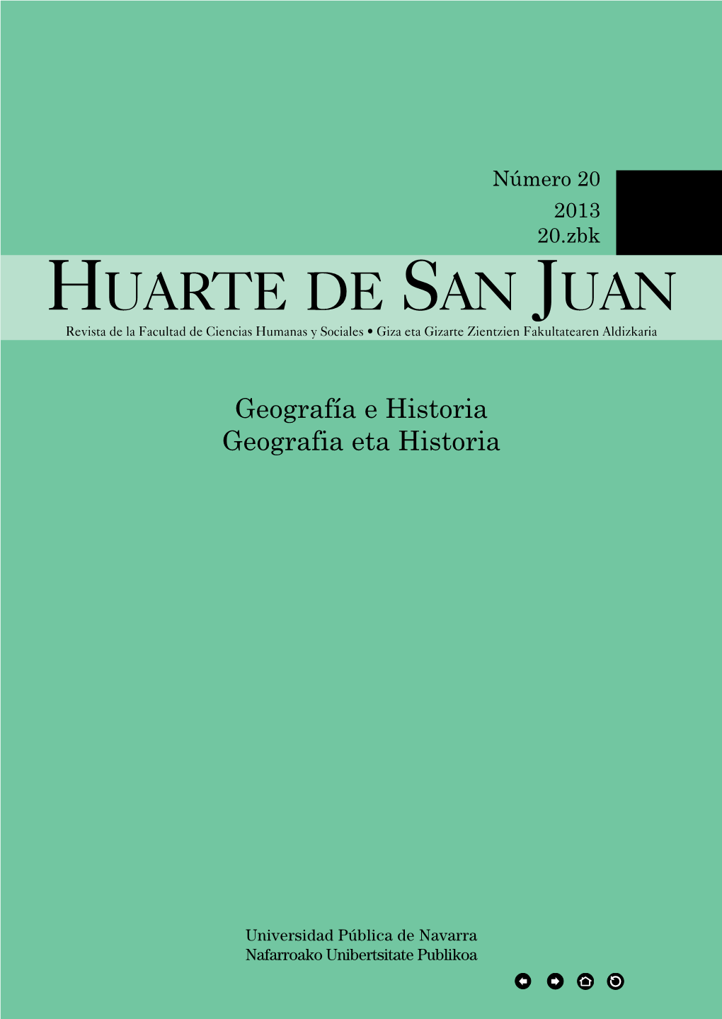 Huarte De San Juan Revista De La Facultad De Ciencias Humanas Y Sociales • Giza Eta Gizarte Zientzien Fakultatearen Aldizkaria