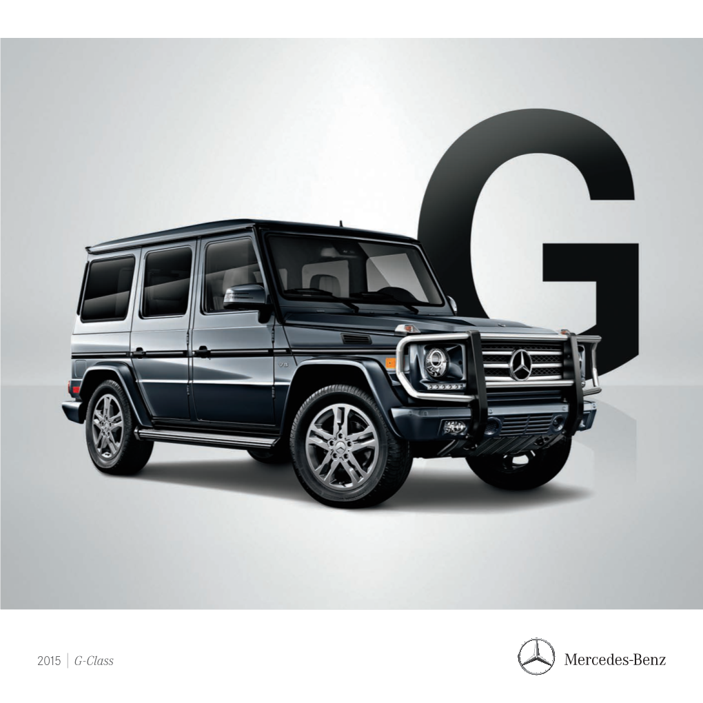 2015 Mercedes Benz G-Class Brochure