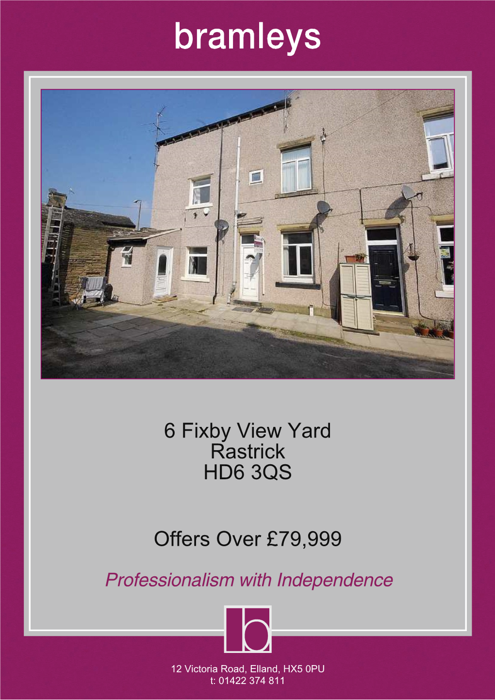 6 Fixby View Yard Rastrick HD6 3QS Offers Over £79,999