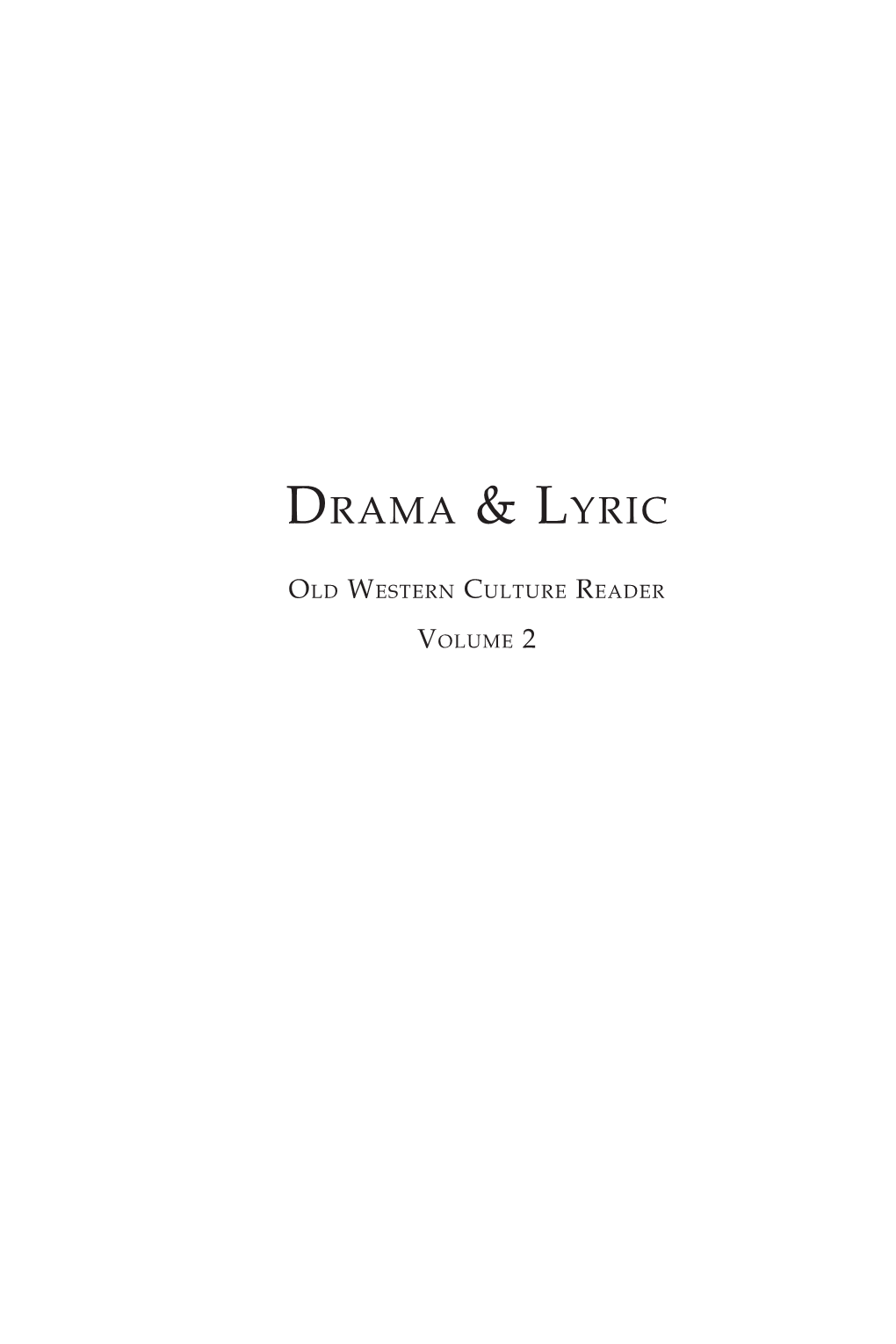 Drama and Lyric 4.0.0.Indd