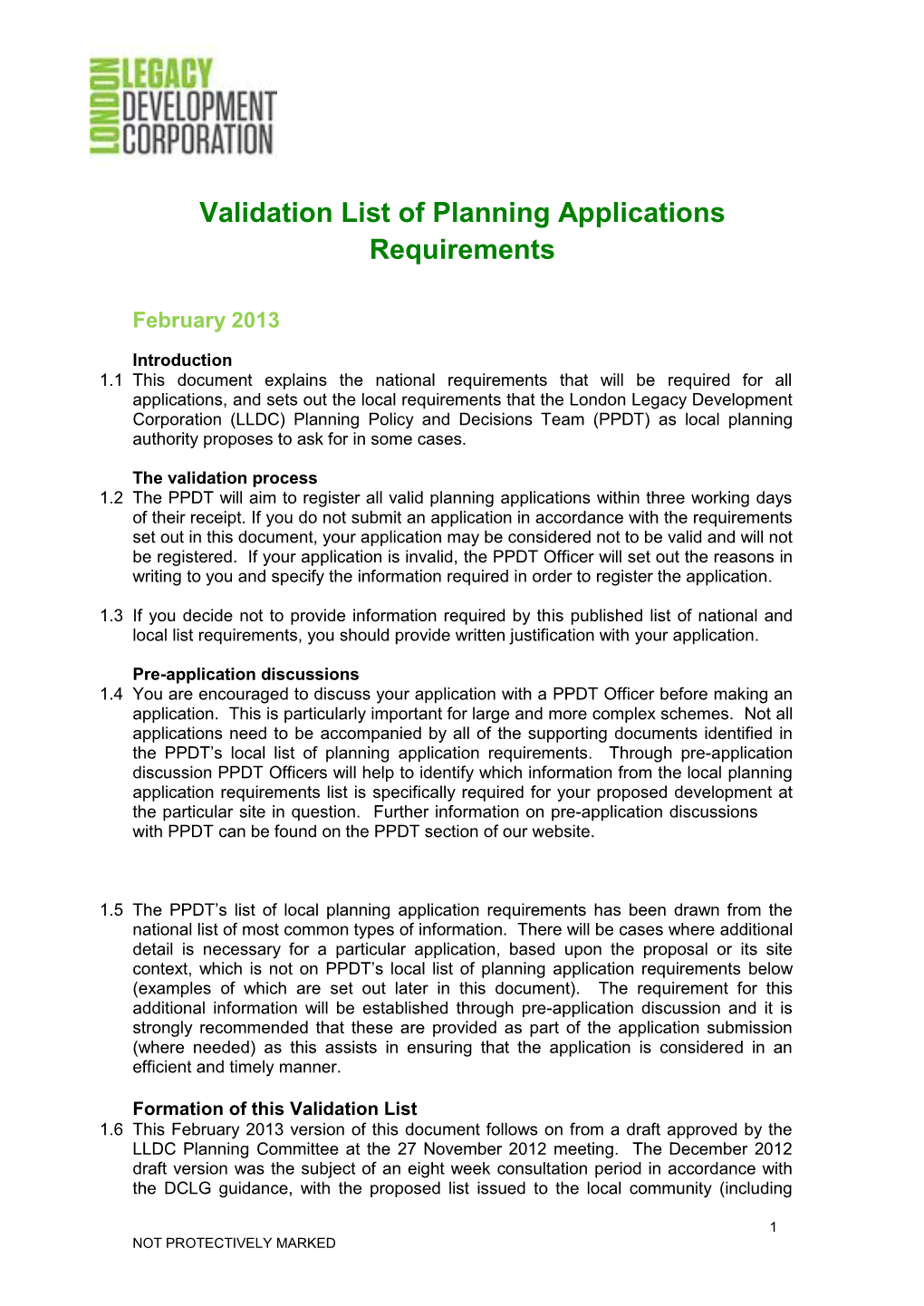 Information Required with a Planning Application to the London Borough