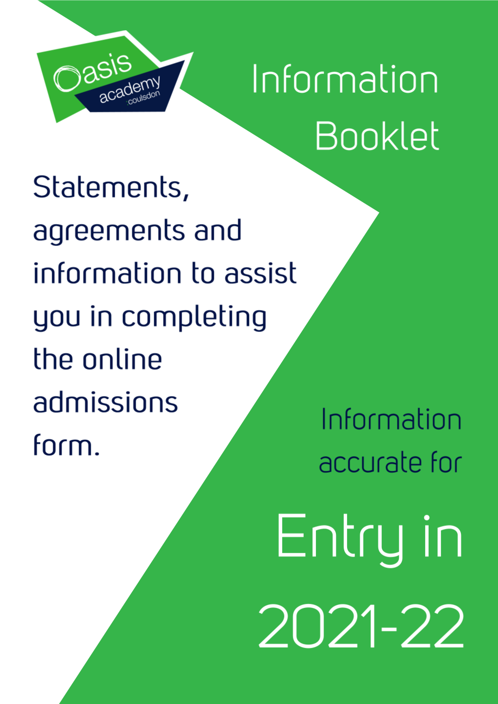 Admissions Information Pack 2021