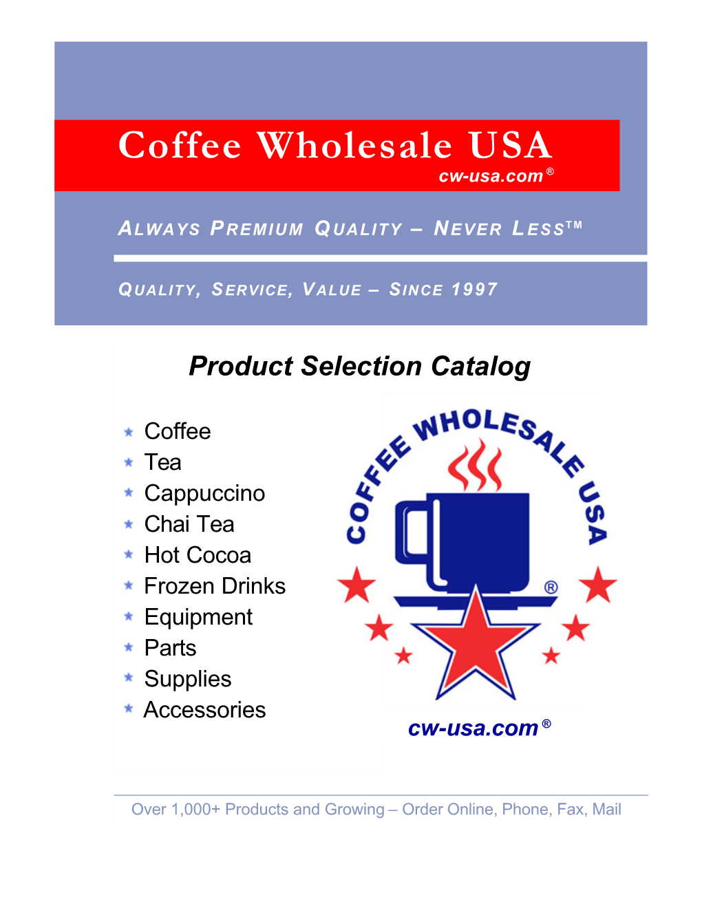 Coffee Wholesale USA ® Cw-Usa.Com