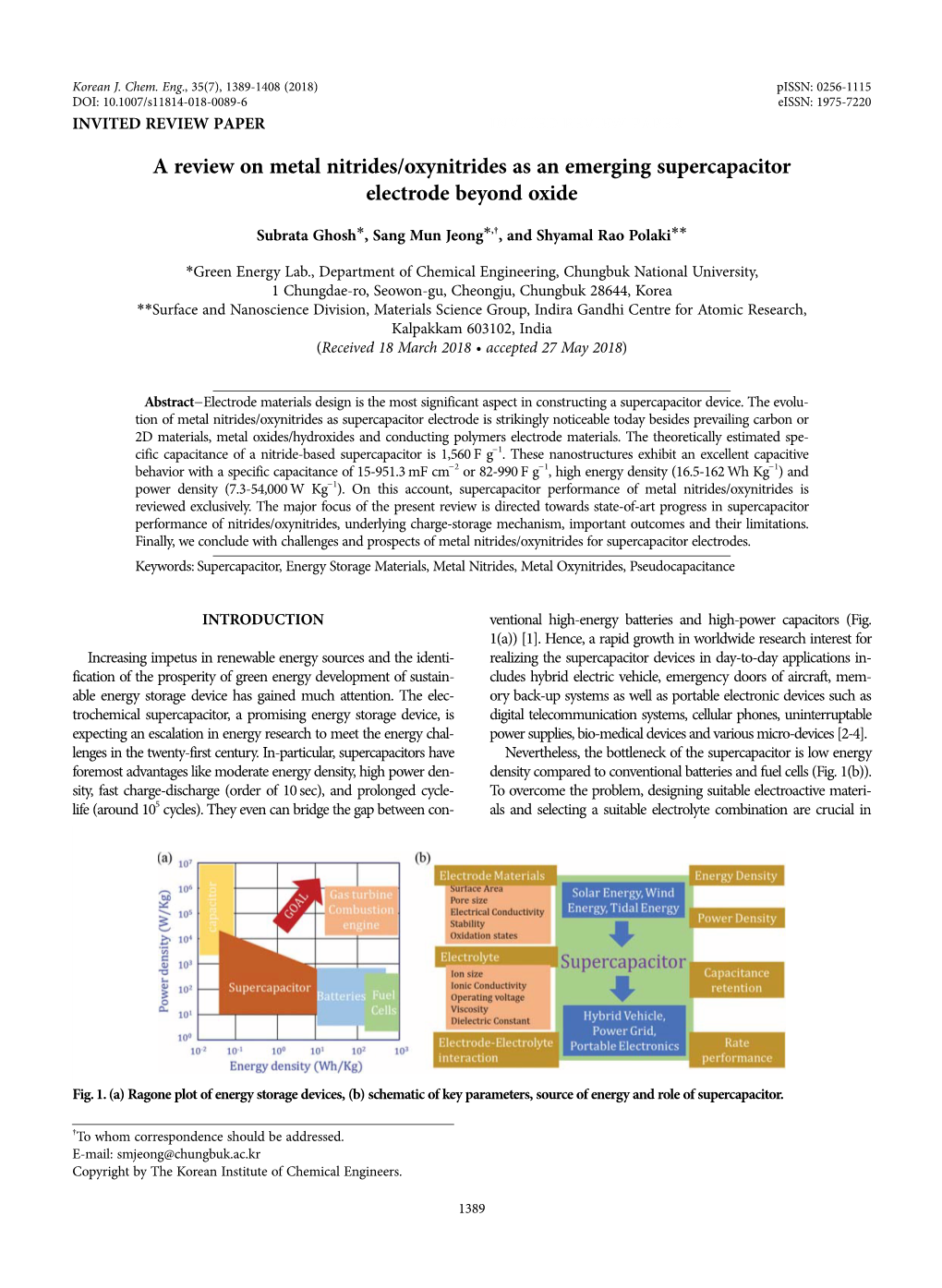 A Review on Metal Nitrides/Oxynitrides As an Emerging Supercapacitor Electrode Beyond Oxide