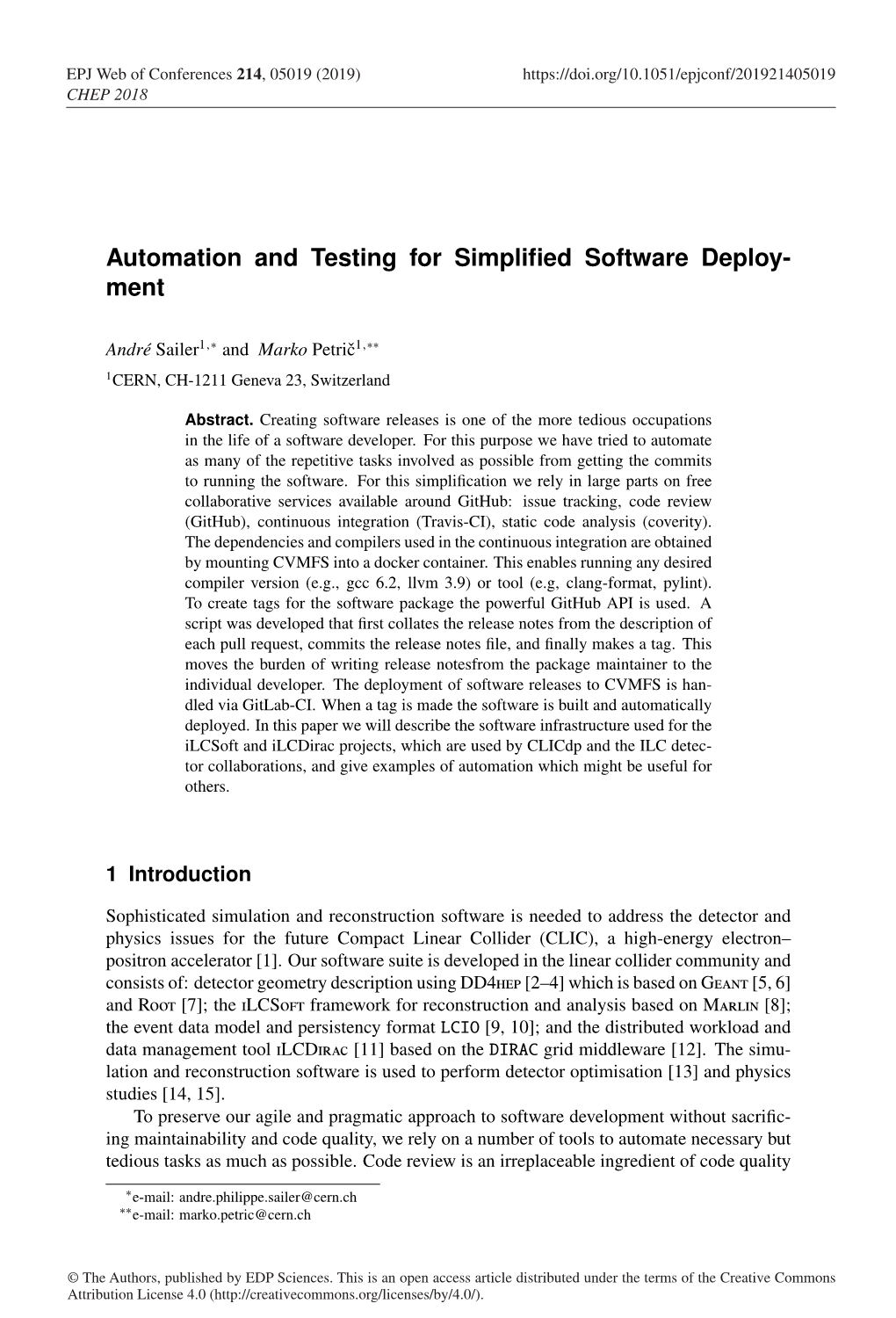 Automation and Testing for Simplified Software