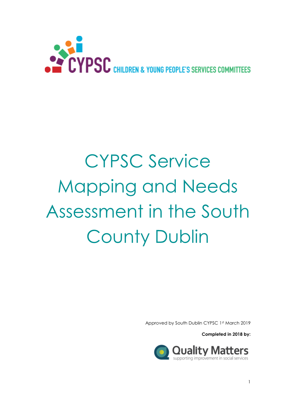 CYPSC Service Mapping and Needs Assessment in the South County Dublin