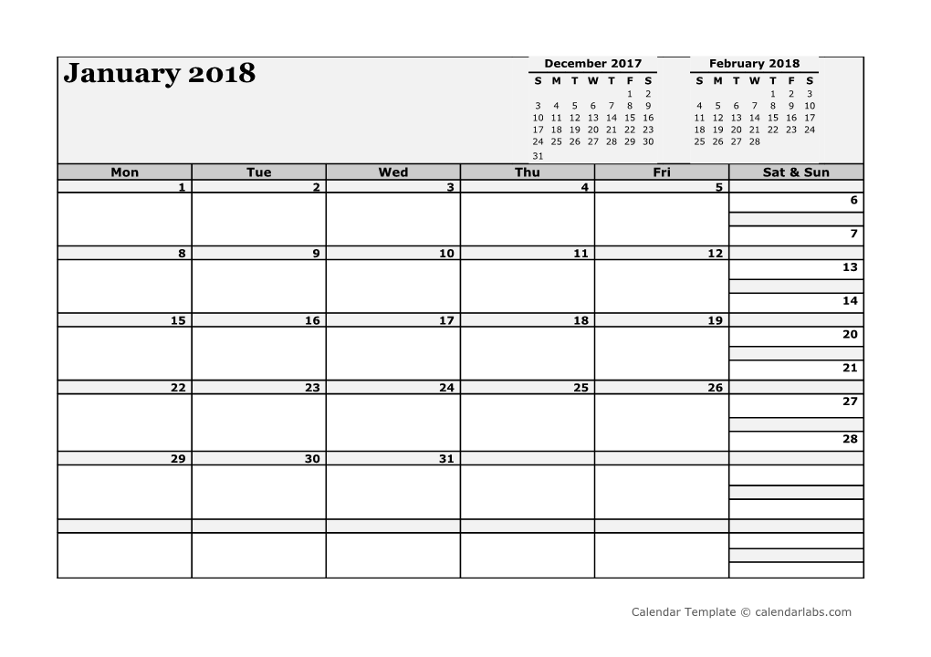 2018 3-Month Calendar - Calendarlabs.Com