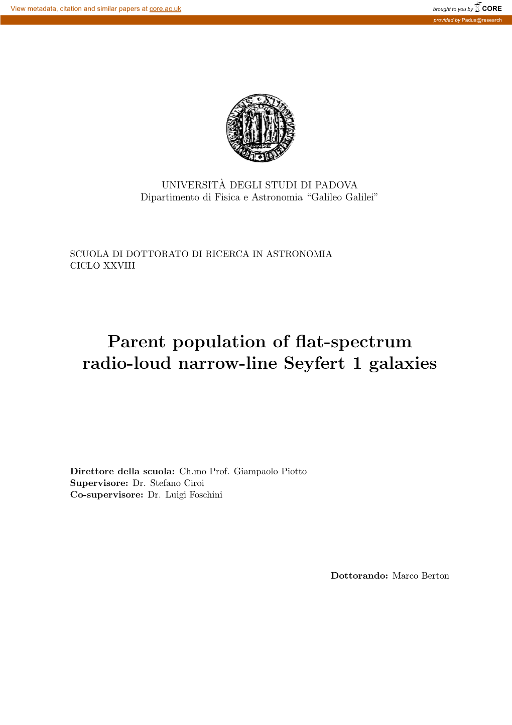 Parent Population of Flat-Spectrum Radio-Loud Narrow-Line Seyfert 1
