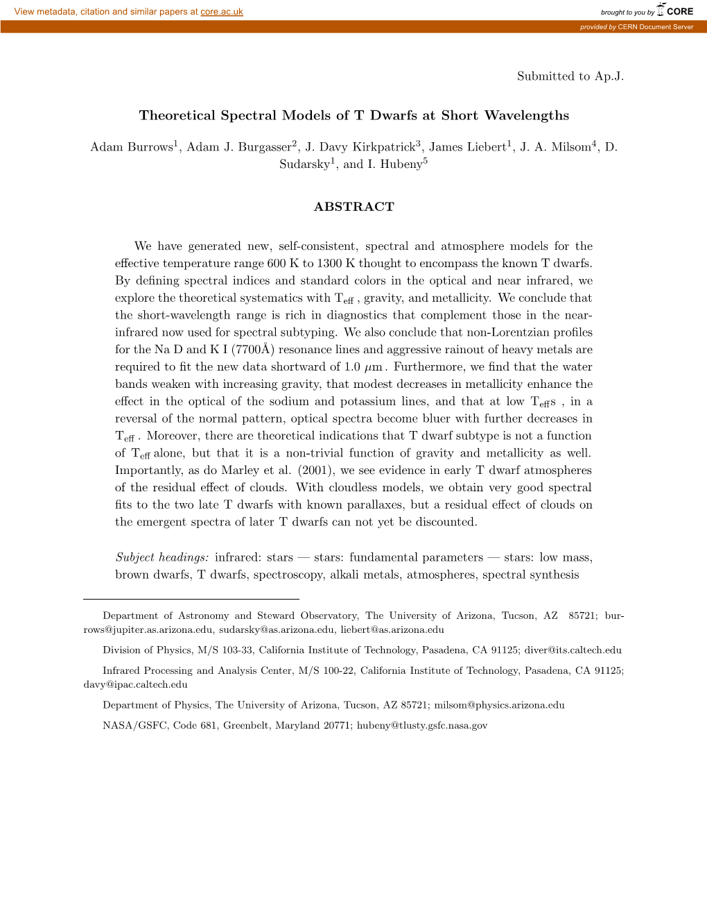 Theoretical Spectral Models of T Dwarfs at Short Wavelengths