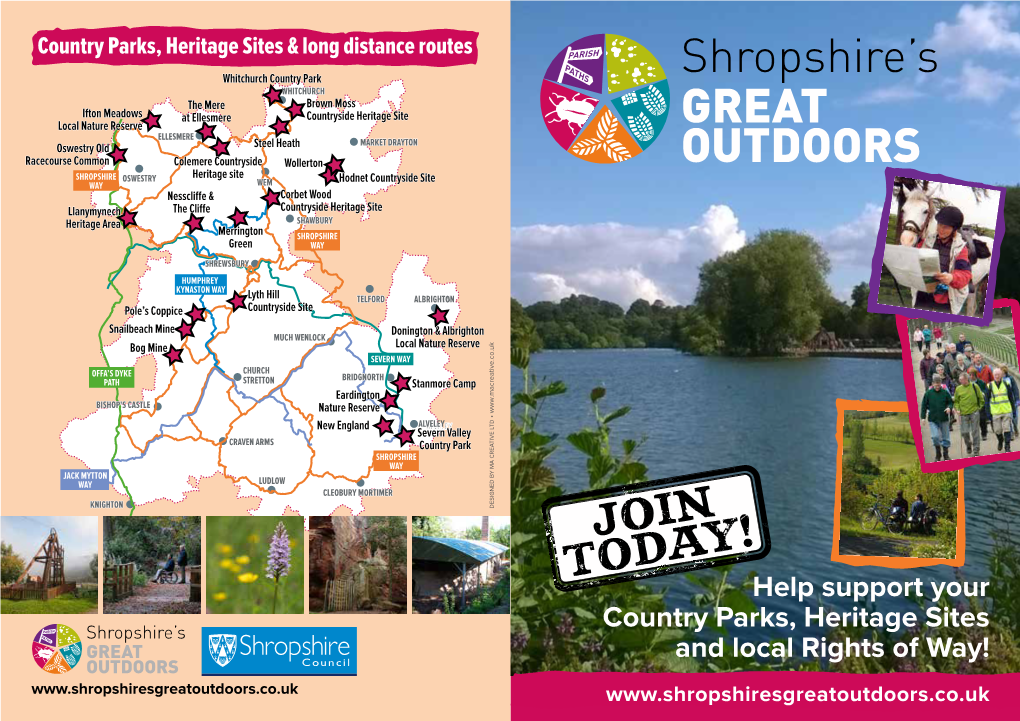 Help Support Your Country Parks, Heritage Sites and Local Rights Of