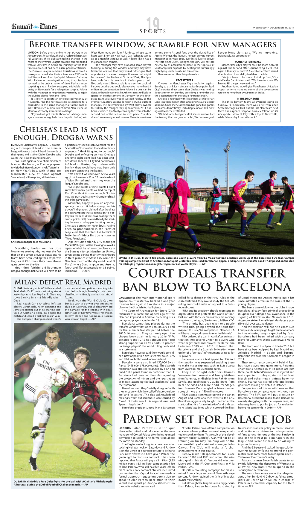 Court Deals Transfer Ban Blow to Barcelona