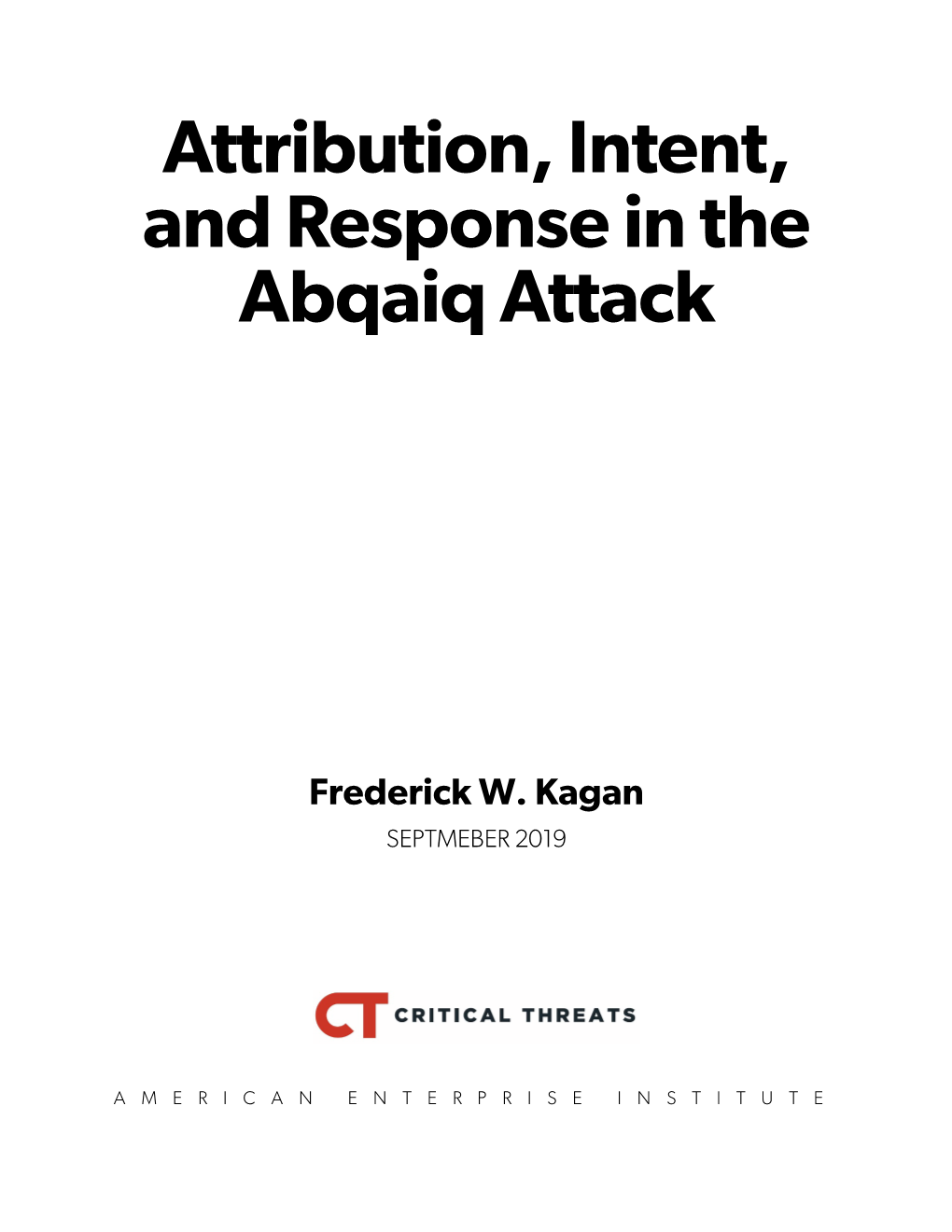 Abqaiq Analysis