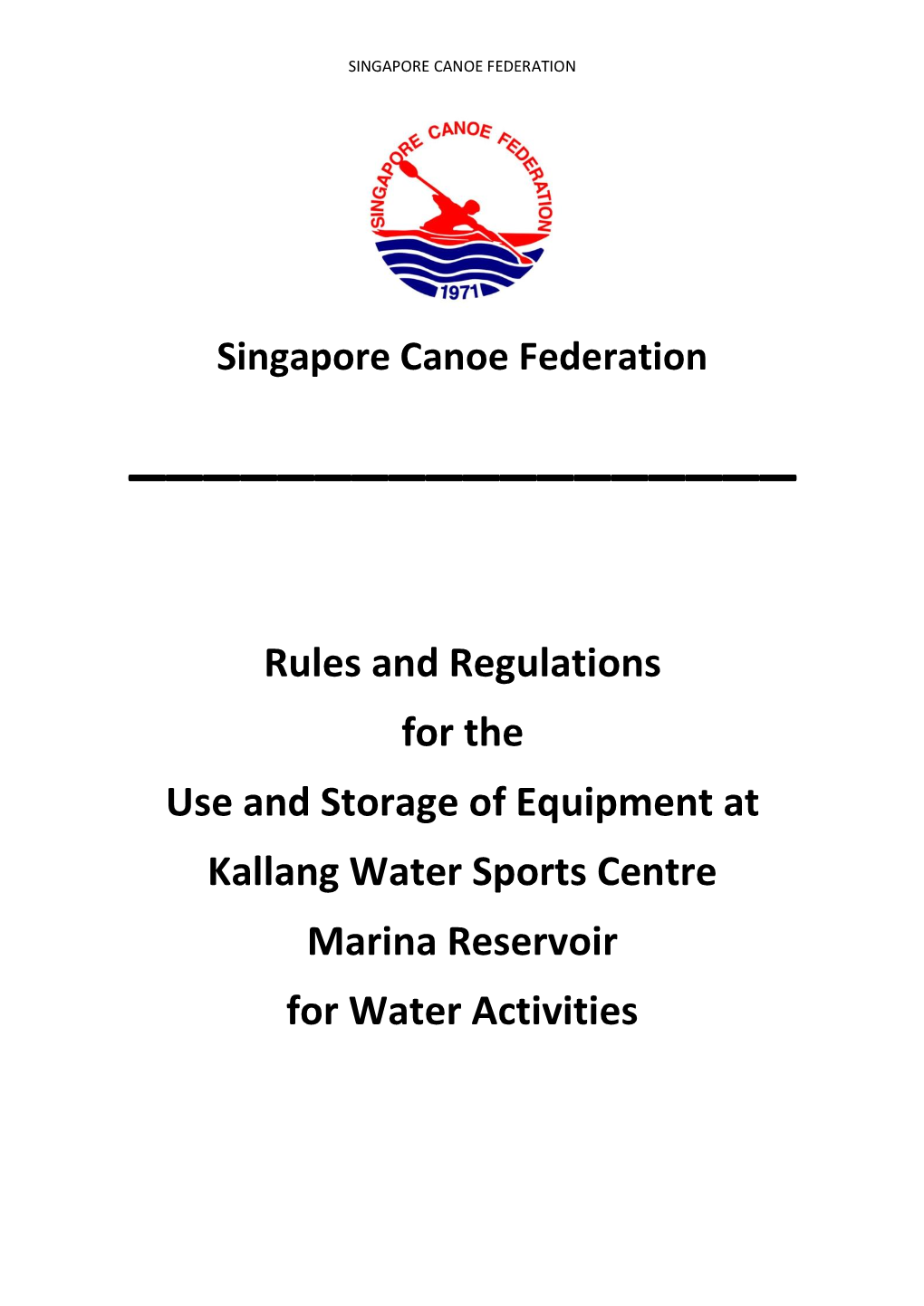 Singapore Canoe Federation