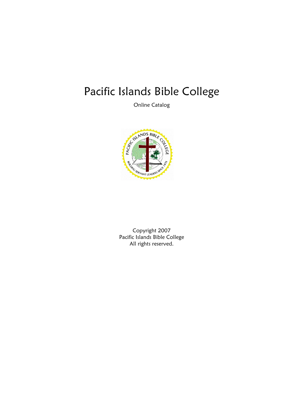 Pacific Islands Bible College