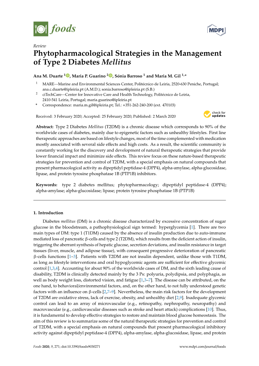 Phytopharmacological Strategies in the Management of Type 2 Diabetes Mellitus
