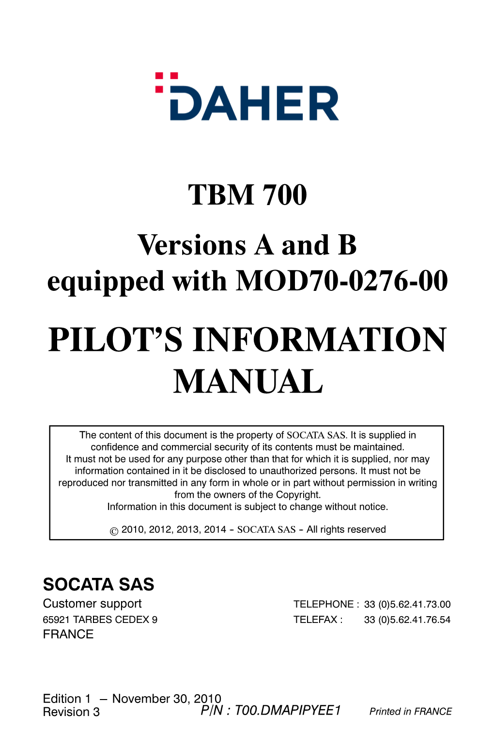 Pilot's Information Manual