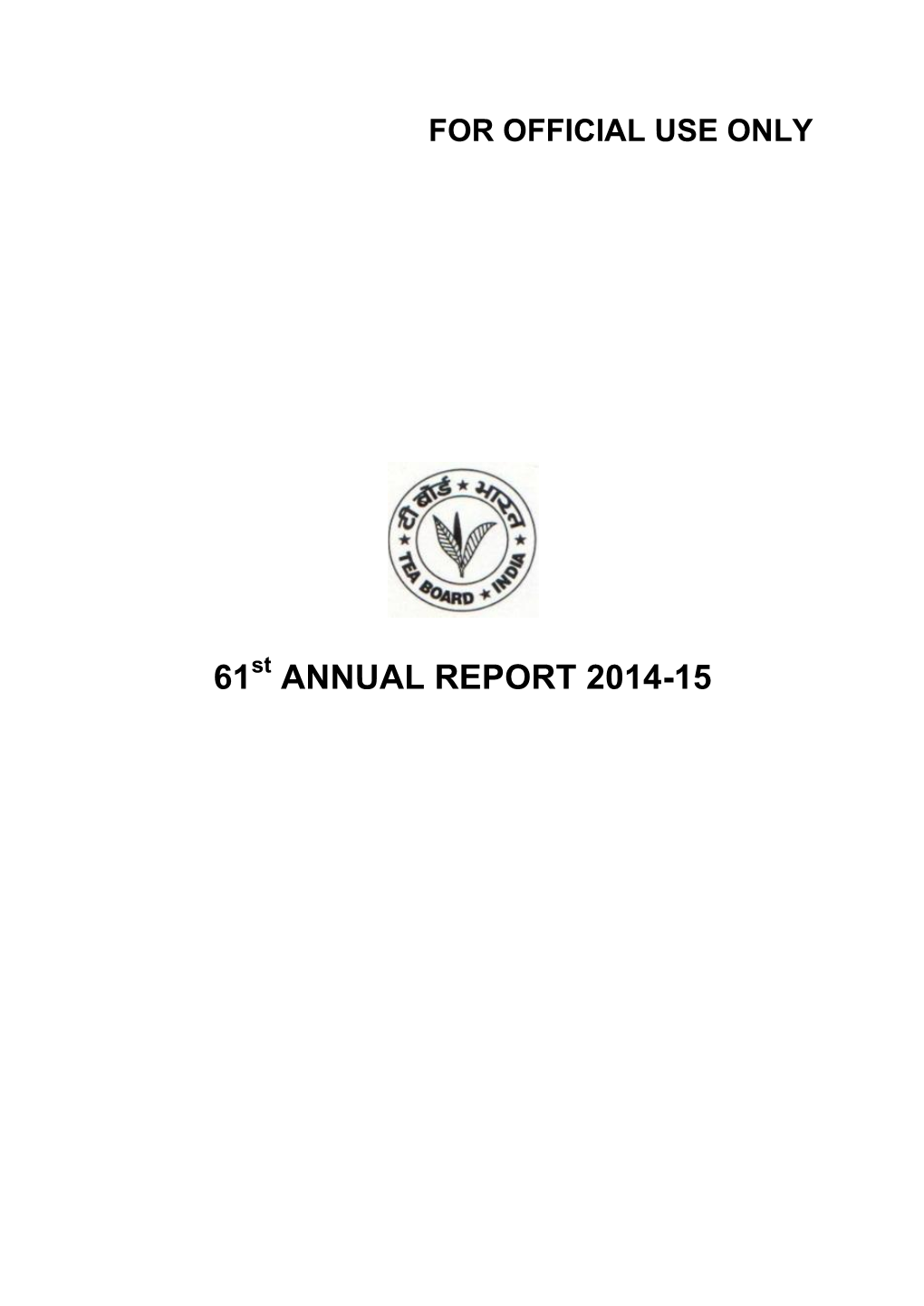 61 Annual Report 2014-15