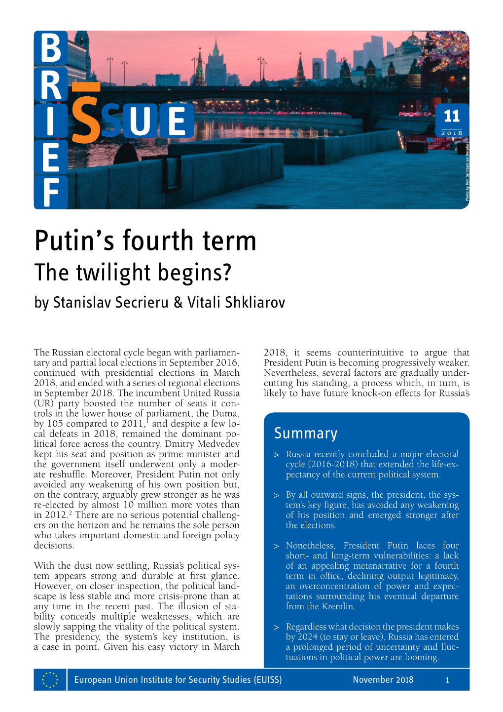 Putin's Fourth Term